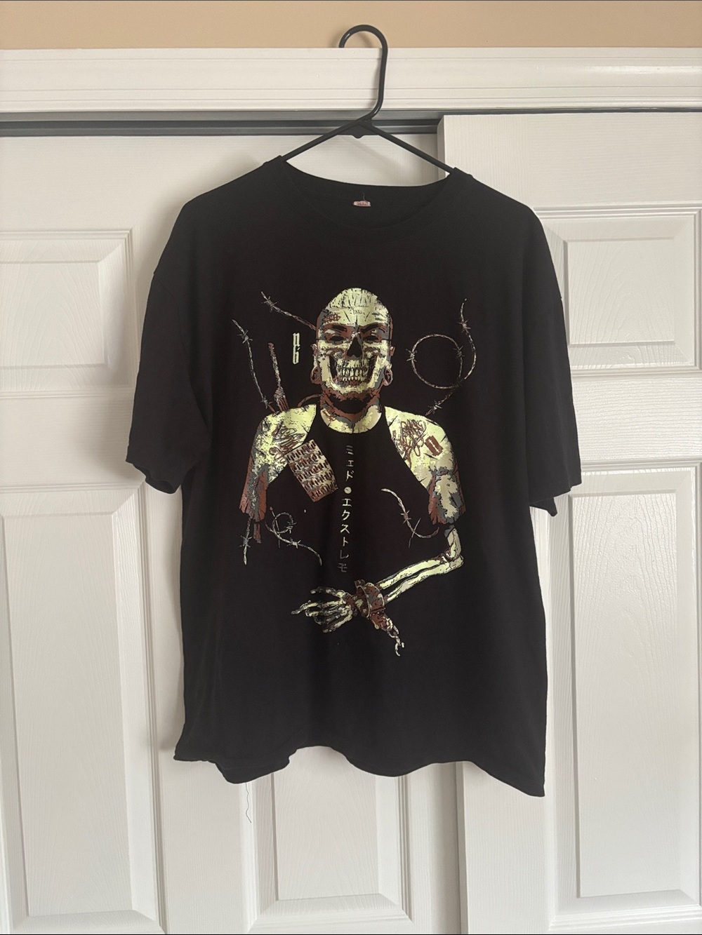 Miedo extremo deathmatch pro wrestling Black Men's XL Graphic Skull Tee